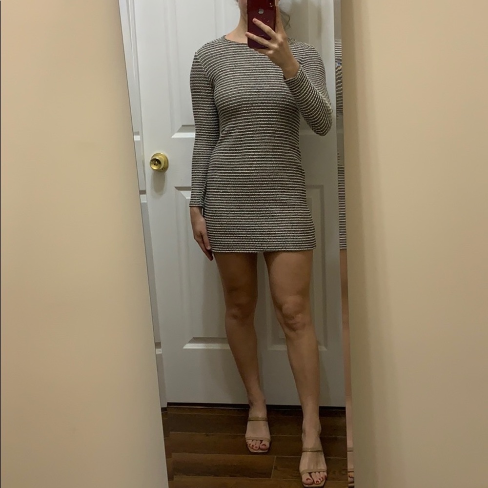 3/$25 Petite marled striped dress
